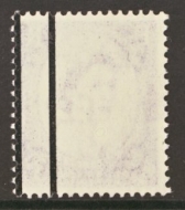 1958 3d Lilac Graphite Error SG 592a Variety Two Left Graphite Lines. U/M
