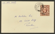 1939 £1 Brown on First Day Cover. A Neat Tidy example