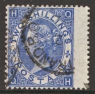 1867 2/- Deep Blue SG 119. VFU