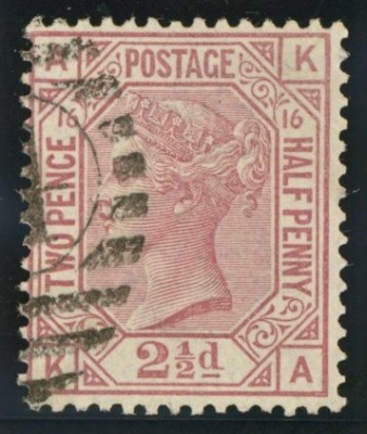 1873 2½d Rosy Mauve SG 141 Plate 16. VFU