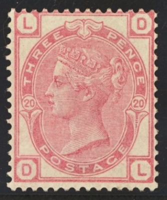 1873 3d Rose SG 143 Plate 20. M/M