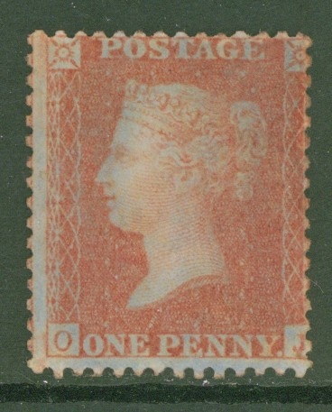 1854 1d  Red Brown SG 29 O.J.  A Fresh lightly M/M example