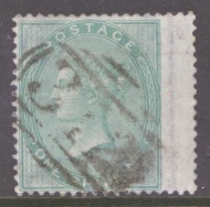 1855 1/- Green SG 72  A Fine Used example.