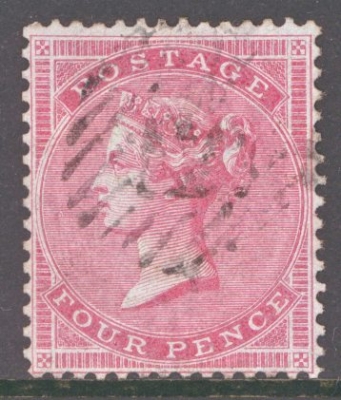 1855 4d Carmine SG 63  A  Very Fine Used well centered example