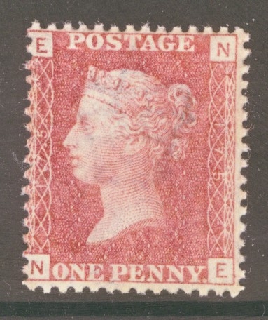 1858 1d  Red SG 43 Pl 175 N.E.  A Superb Fresh U/M example