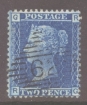 1858 2d Blue Plates SG 45