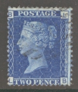 1858 2d Blue Plate 15