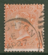 1865 4d Vermilion SG 94 Plate 13  S.A.  A Very Fine Used example.