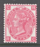 1867 3d Deep Rose SG 102 Plate 5  Lettered R.C.  A Superb Extra Fresh U/M example. A Difficult Stamp so Fine. Cat £800+ 