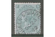 1867 1/- Green SG 117 Plate 6  N.F. A Superb Used example