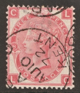 1867 3d Rose SG 103 Plate 8 Very Fine Used