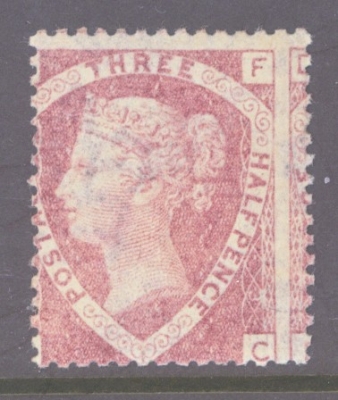 1870 1½d Rose SG 51 Plate 3 Lettered F.C. An U/M example centred to the left