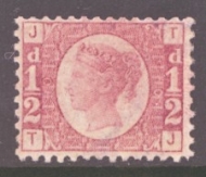1870 ½d Rose SG 48 Plate 10 Lettered T.J. A Fresh M/M example example