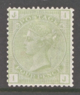 1873 4d Sage Green SG 153 Plate 15. I.J.  A Superb Fresh Lightly M/M example. Cat £1,600