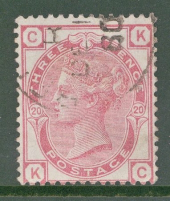1873 3d Rose SG 143 Plate 20 Superb Used