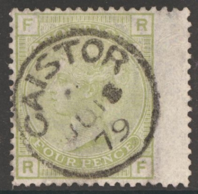 1873 4d Sage Green SG 153 Plate 16 A very fine used example