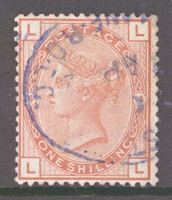 1880 1/- Orange Brown SG 163 Plate 14 A Very Fine Used example