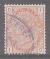 1880 1/- Orange Brown SG 163 Plate 14 I.D  A Fine Used example. Cat £170