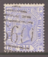 SG 157 2½d Blue Plate 22