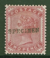 1880 2d Deep Rose with Specimen overprint. An Average M/M example