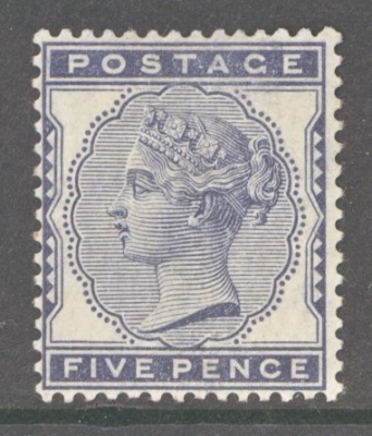 1880 5d Indigo SG 169 Fresh L/M/M  Difficult Stamp