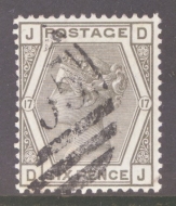 1880 6d Grey SG 161 Plate 17 D.J. A Fine Used example. Cat £80
