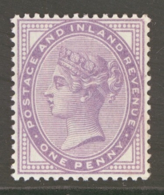 1881 1d Bluish Lilac with 14 Dots SG Spec K7 (2)  A Fresh U /M example with Hendon Cert. Cat £475