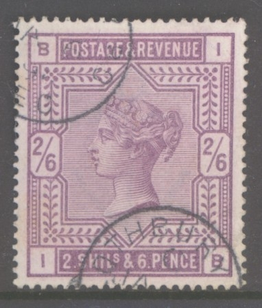 1883 2/6 Deep Lilac SG 179 lettered I.B. A Very Fine Used example