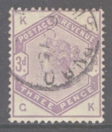 1883 3d Lilac SG 191  A Very Fine Used example