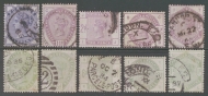 1883 ½d - 1/- Lilac and Green Issue SG 187 - 196  A Good Used Set with Average colour. Cat £1,600