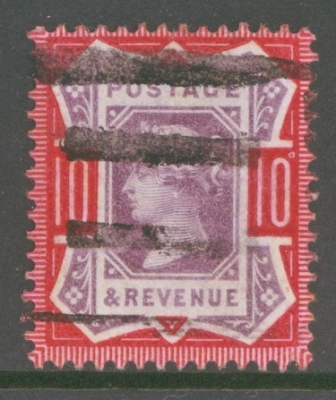 1887 10d Dull Purple + Deep Dull Carmine SG 210a   A Fine Used example with Superb Colour