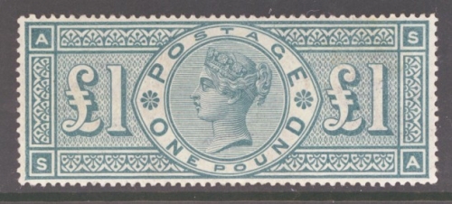 1887 Jubilee £1 Green SG 212  A superb Fresh well centred U/M example