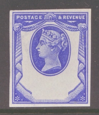 1887 1½d Imperf Reply Paid Essay. A Superb Fresh Lightly M/M example