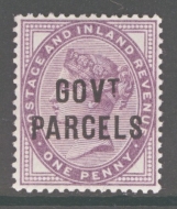 1891 Govt Parcels 1d Lilac  SG 069. A Fresh U/M example
