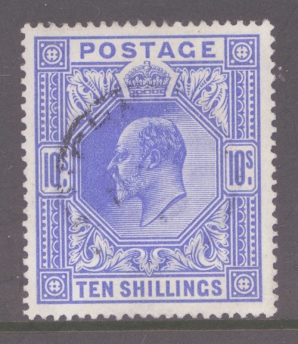 1911 10/- Blue SG 319. A Superb Used Well centred  example