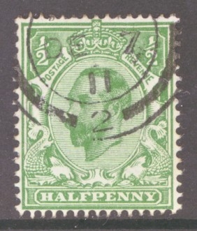 SG 324 1911 ½d Yellow (Crown Wmk) Die B 