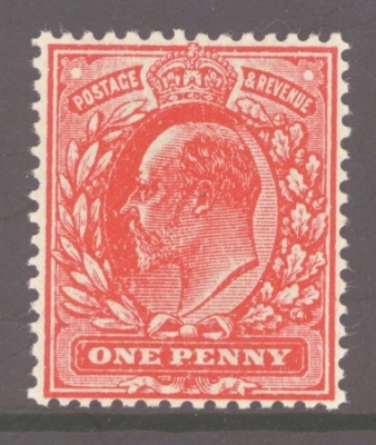 1911 1d Rose Red variety No Watermark SG 272a  A Superb  U/M example. Cat £75