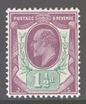 1911 1½d Slate Purple + Green  SG 289  A Superb Fresh U/M example