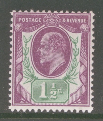 1912 1½d Slate Purple + Green SG 289  A Superb Fresh U/M example
