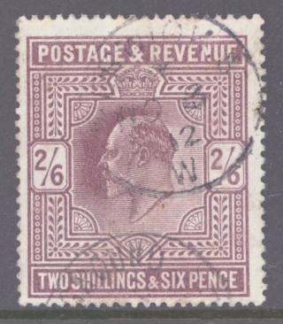 1911 2/6 Dull Reddish Purple SG 316  A Very Fine Used  example. Cat £180