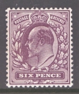 1911 6d Deep Plum SG 303  A Superb Fresh U/M example