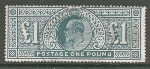 1911 £1 Deep Green SG 320  A Fine Used  example. 