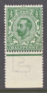 1911 ½d Bluish Green Die A SG 323 A Superb Fresh U/M marginal example with RPS Cert 