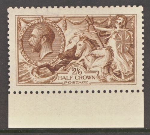 1915 2/6 Deep Yellow Brown  SG 405 SG Spec N64 (1)  A Superb Fresh U/M Marginal example