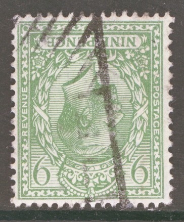 1924 9d Olive Green variety Inverted Watermark SG 427i  A Good Used example. Cat £120