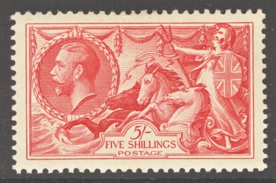 1934 5/- Rose Red SG 451 A fresh well centred U/M example
