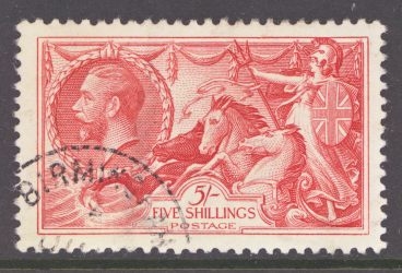 1934 5/- Rose Red SG 451  A very fine used example