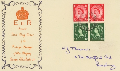 1952 5th Dec  1½d + 2½d in pairs on Illustrated First Day Cover