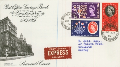 1961 POSB set on illustrated First Day Cover with Blythe Road CDS Typed address Cat £300