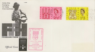 1963 FFH ord on PTS FDC with FFH Slogan